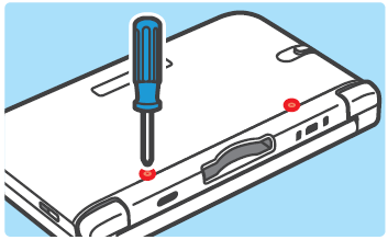 3DS XL unscrew